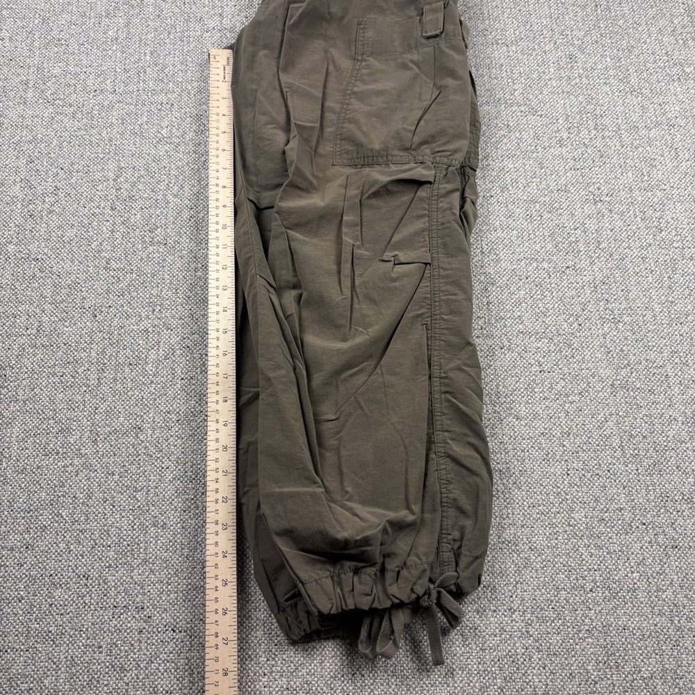 Aeropostale Parachute Cargo Pants Women's XS Green Nylon Blend Baggy Grunge Y2K - Picture 5 of 7